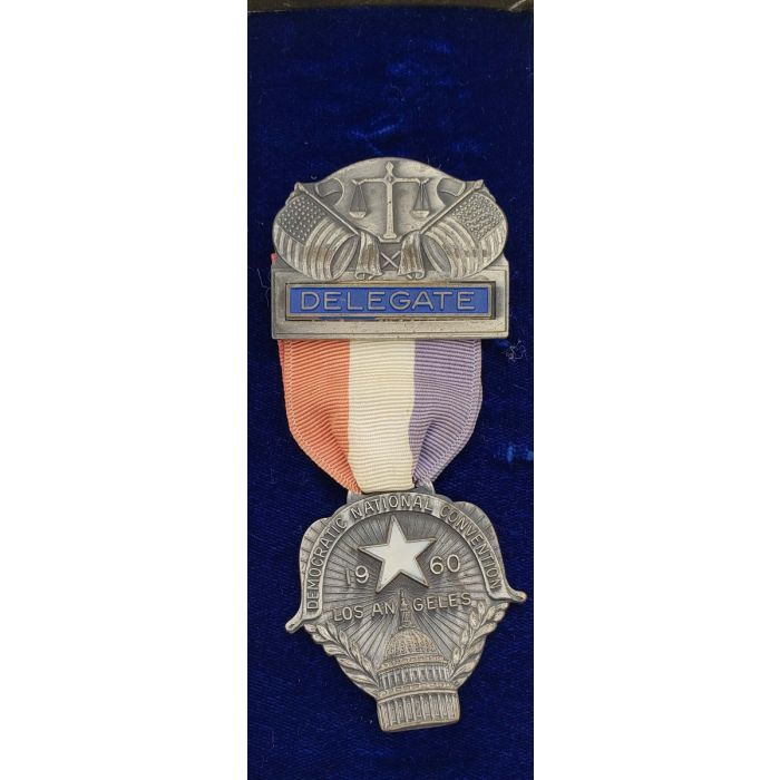 1960 Democratic National Convention Badge & Ribbon