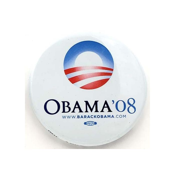 Barack Obama political campaign button pin 2008 LOL Cat 