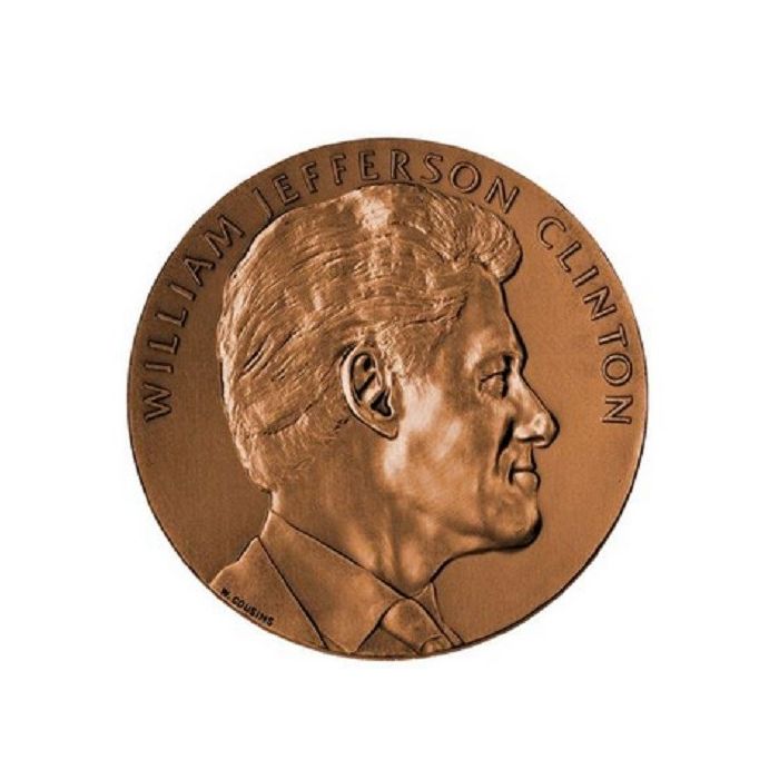 First Term Inauguration Bronze Medal 33mm Coin 1993 William J • Bill Clinton