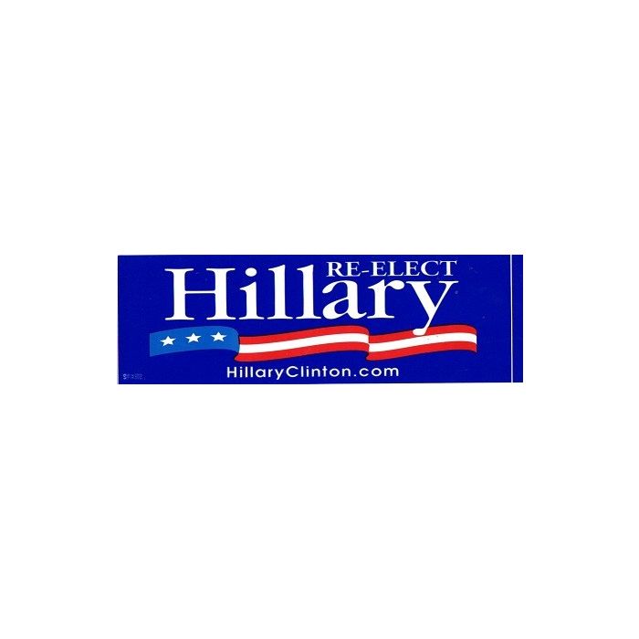 Hillary Clinton Senate Re-Election Campaign Bumper Sticker
