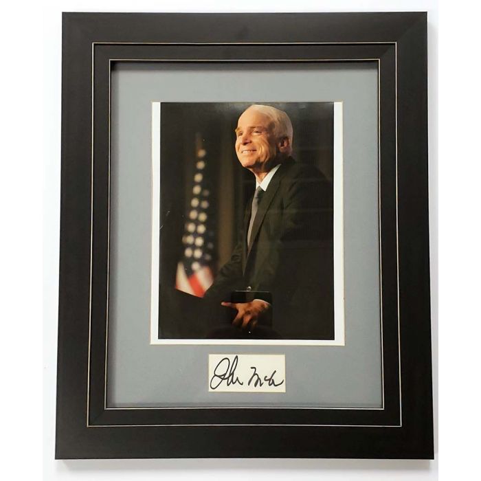 Barack Obama Presidential Seal Autograph Framed Matted Photo Photograph Picture