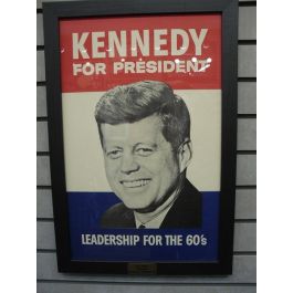 Kennedy For President Framed Campaign Poster